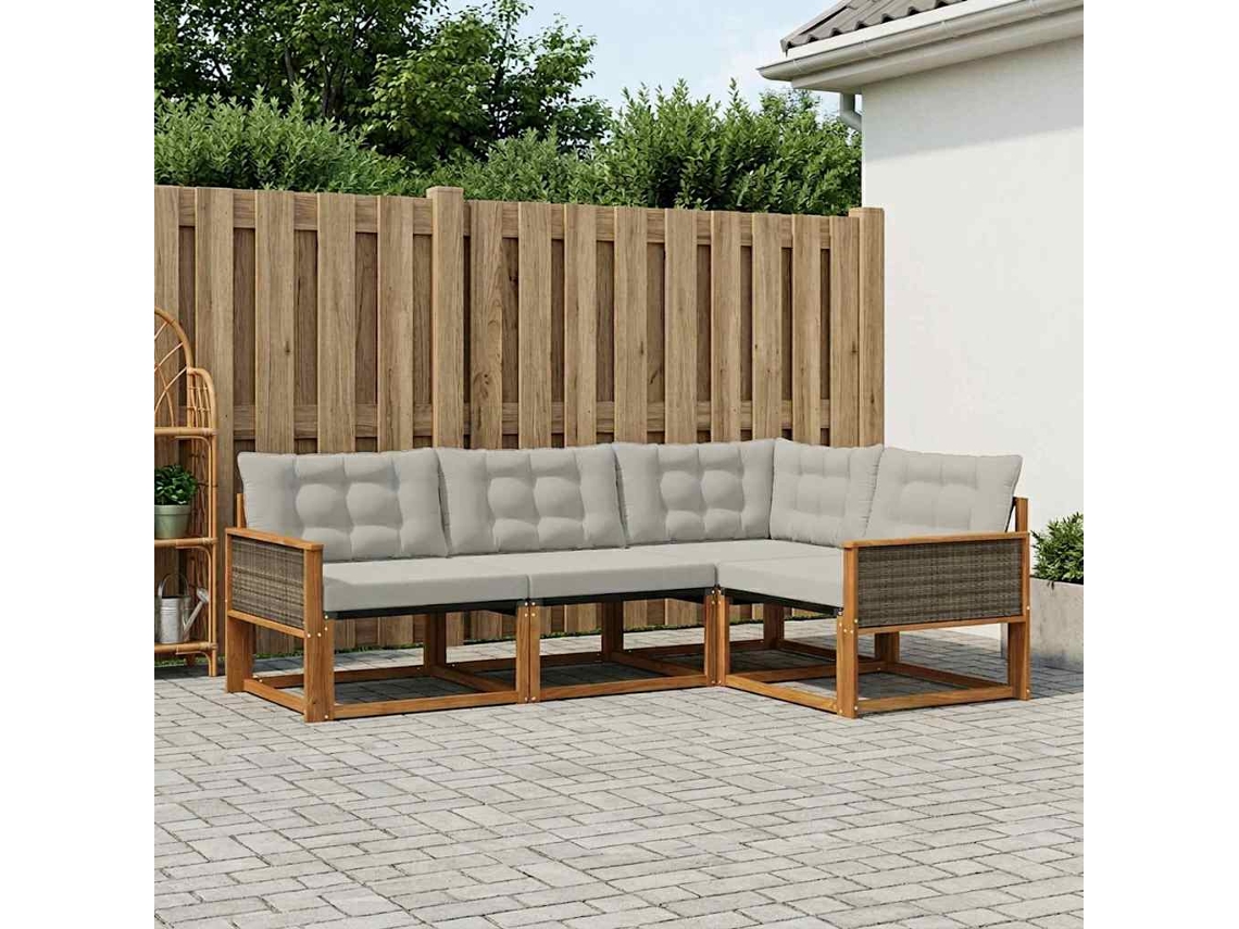 Vidaxl Conjunto De Sofás Para Exterior 4 Unid.
