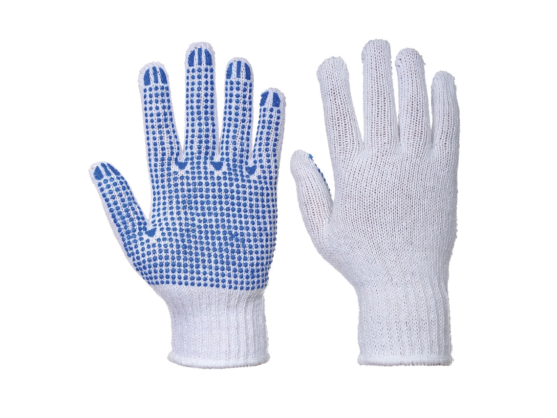 Luva Clássica De Bolinhas Para Maior Aderência E Conforto Branco Vermelho / Xl