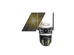 Câmera de Vigilância, Monitoramento com Lente Dupla, Alimentada por Energia Solar, 4g Câmera Sem Cartão OEM