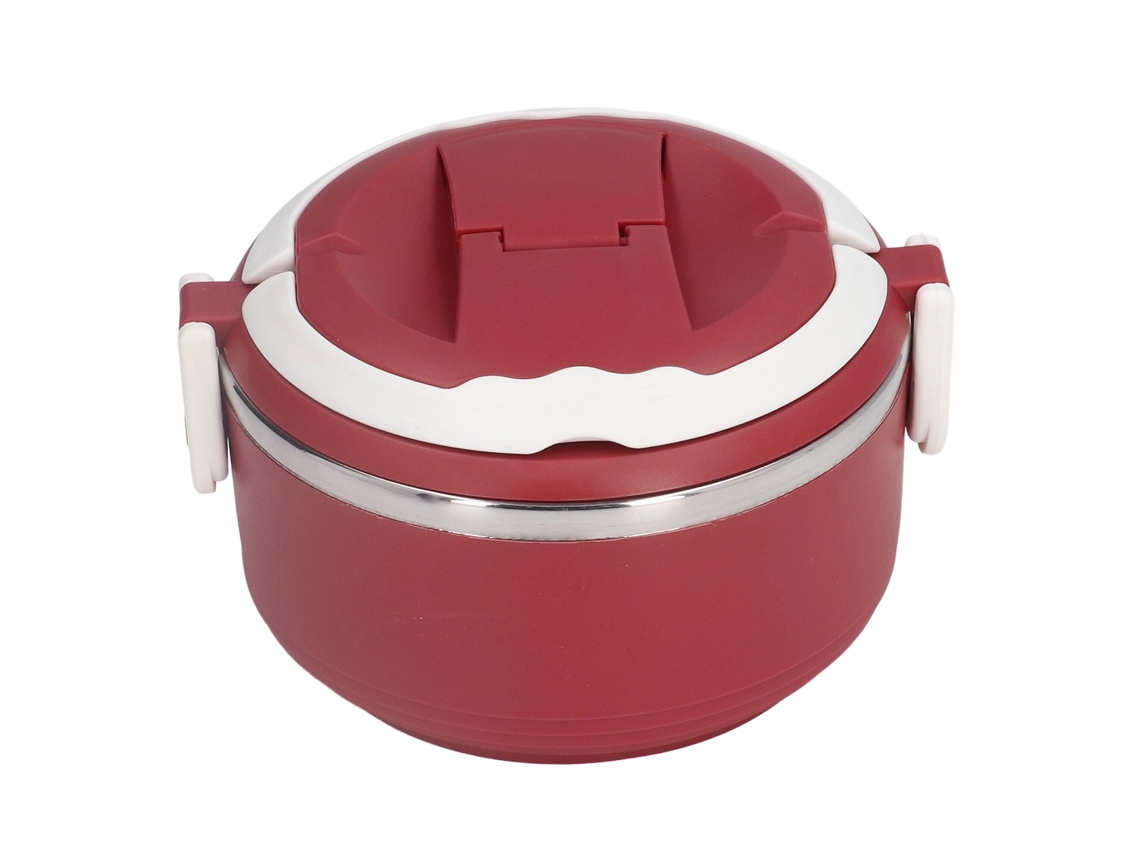 Caja De Almuerzo Japonés De Acero Inoxidable 304 Portátil Térmica Para Escuela Y Oficina Rojo