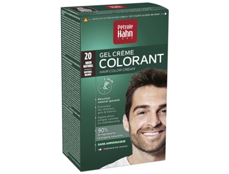 Kit Coloração Gel Creme Cor: 20: Marrom Natural PÉTROLE HAHN
