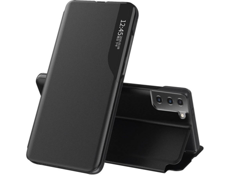 Capa Samsung Galaxy S21 Plus 5G LMOBILE Clear View Livro Preto | Worten.pt