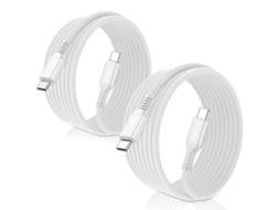 Pacote com 2 Cabos de Carregamento Usb c para Usb c AQUAFORGE