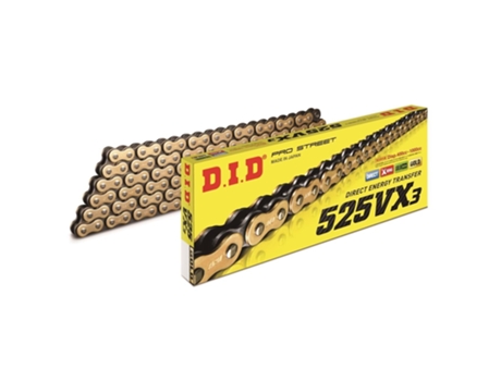 Corrente de Rolos de Motas D.I.D 525Vx3G&B X 112 Mail. Zj