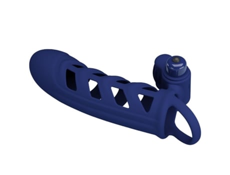 Pretty Love - Altaf Anel Vibrador Com Bainha De Silicone Azul
