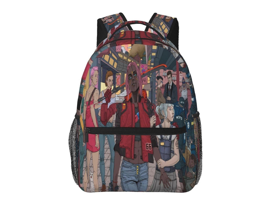 Mochila Cyberpunk Heroes Para Escola E Trabalho, Leve E À Prova Dágua, Mochila Estilosa Para Estudantes E Adultos W88 Olysi Shop