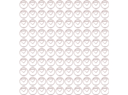 100-Mini clipes de papel, clipes de papel de metal rosé dourado macio e delicado, Portáteis Organização De Filivos Em