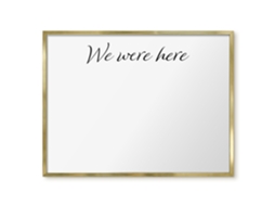Quadro magnético de parede "We Were Here For The Bedroom" Espelharte (80x60 cm)