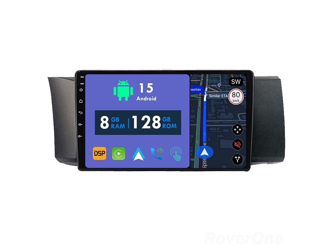 Auto Rádio Carro Bluetooth Autoradio 8GB RAM 128G ROM CarPlay Navegação GPS Ecrã Táctil RoverOne para Toyota GT 86 para Subaru BRZ 2012-2016  