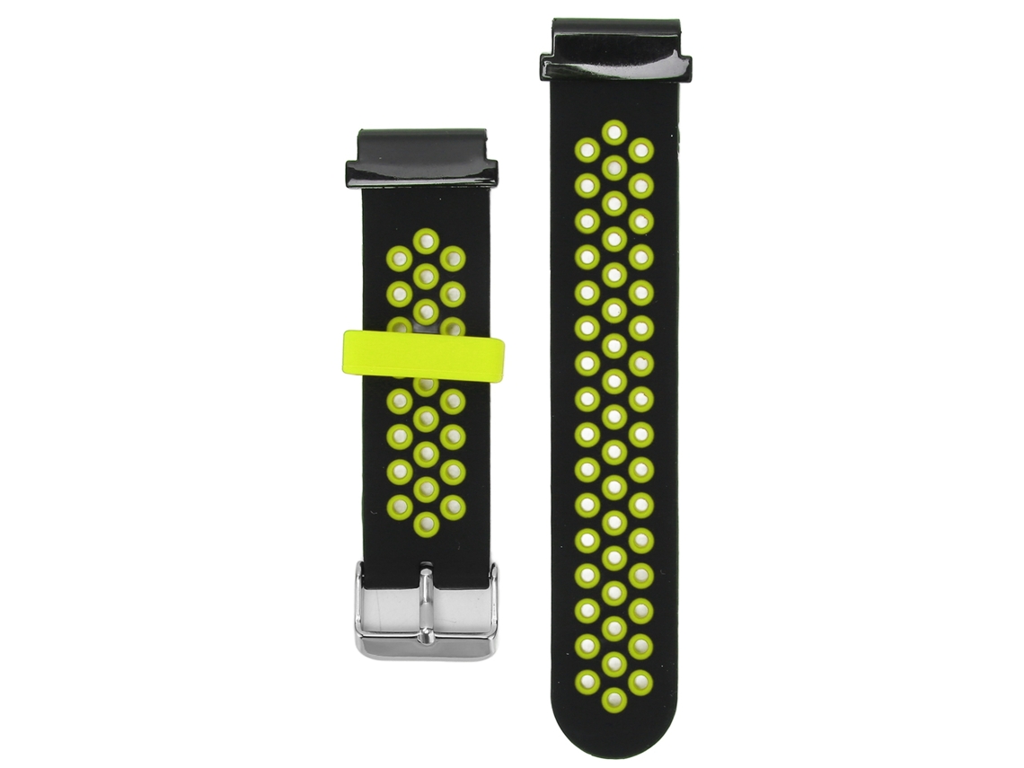 Pulseira de Silicone Ajustável Quick Release para Amazfit Falcon 22mm Preto Verde
