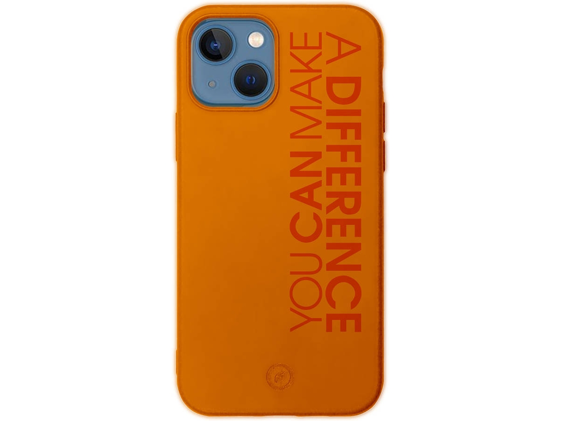 Capa iPhone 13 Mini MUVIT Bambootek Laranja