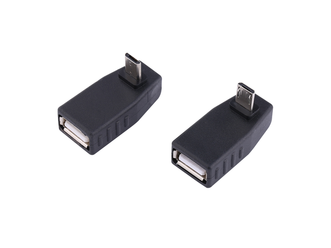 Adaptador Usb 2.0 Conector Fêmea Para Macho Mini Micro Com Ângulos Múltiplos