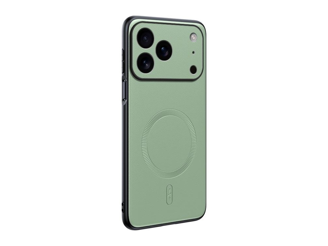 Capa Para Iphone 17 Pro - Couro Liso Com Magsafe E Proteção Contra Impactos