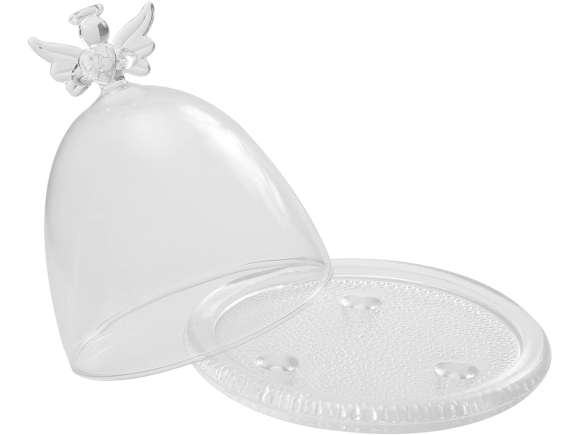 Cúpula De Vidro Elegante Para Exibir Plantas E Objetos Artificiais.