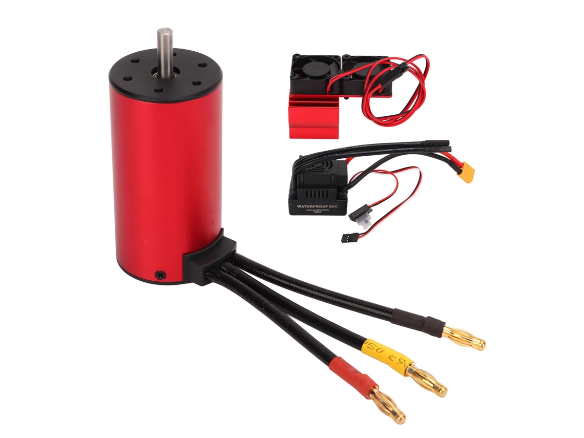 Motor Brushless S3670 2650kv com Esc 120a Rc Crawler 1/8