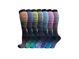 Meias De Compressão Tamanho G/gg, 7 Pares, Para Mulheres E Homens, Ideais Para Esportes E