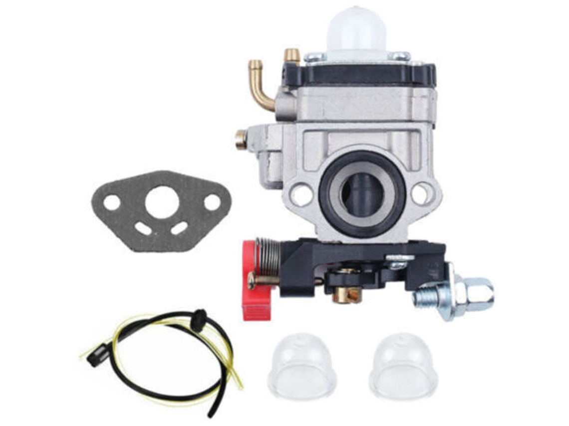 Carburetor Compatible With Walbro Type Wyj 26cc 3cc Brushcutters And Lawnmowers With Primary Pump Spacer And Fuel Hose Assembly By Poweka