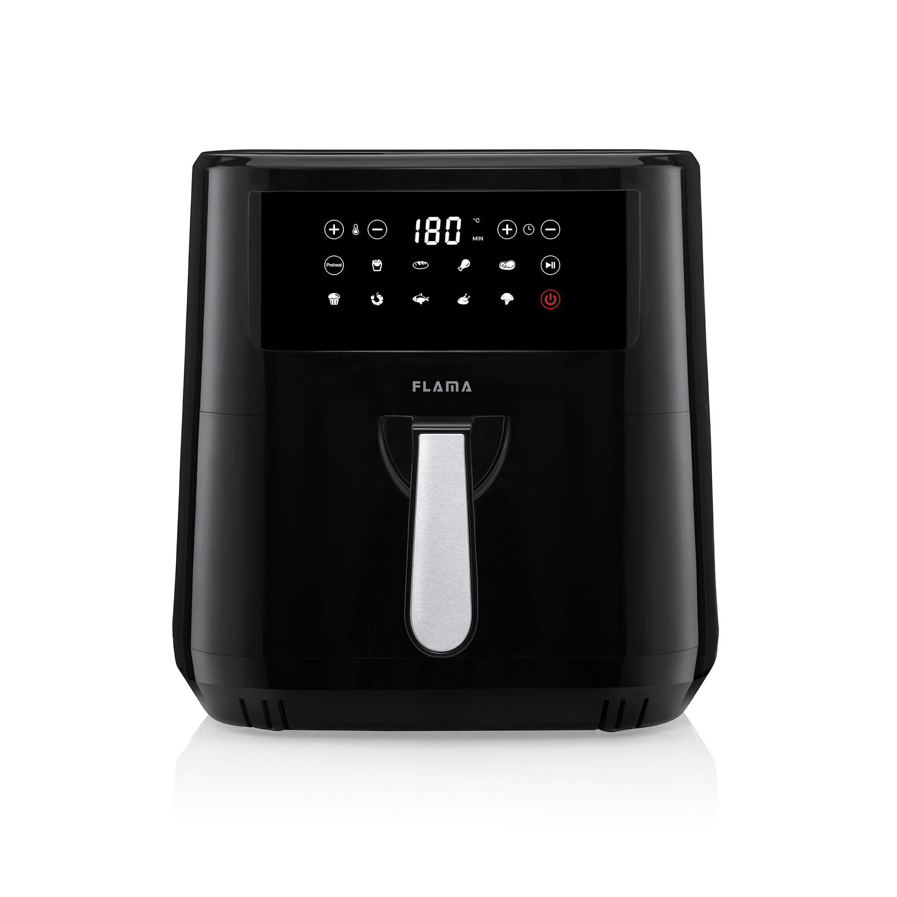 Fritadeira sem Óleo FLAMA 692FL (7.5 L - Preto)