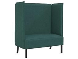 Maison Exclusive - Sofá De Encosto Alto 101cm Verde-escuro Tecido