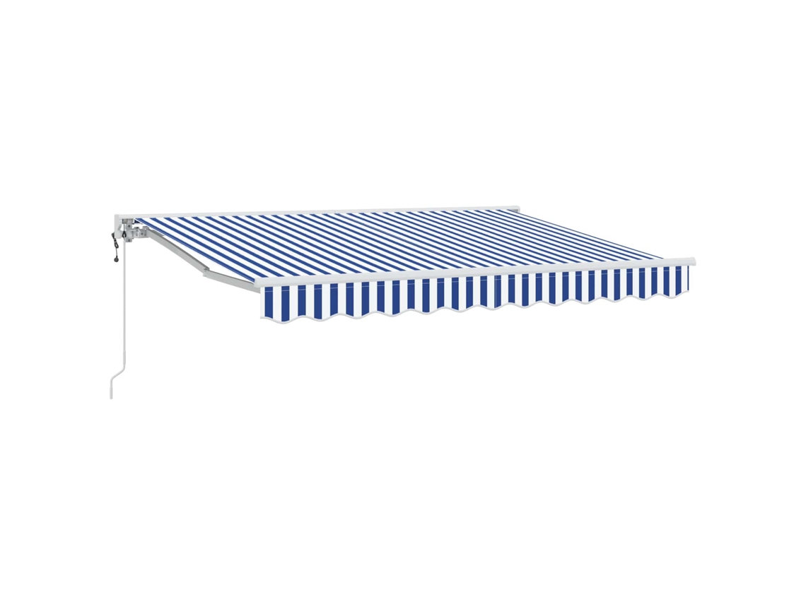 Conjunto 1 Toldo Retrátil Vidaxl Branco Alumínio (3 X 2,5 M)