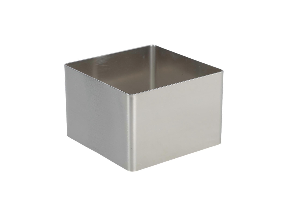 Formas Quadradas De Aço Inoxidável Para Bolos, 15 Cm Na Diagonal, Antiaderentes, Para Sobremesas, Com 10 Cm Na Diagonal.