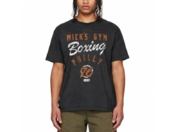 Rockinstone Rocky Movie More Gym Heather Black Adult T-shirt Size:m