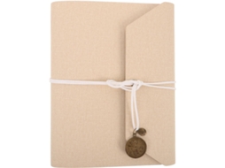 Álbum De Fotos Com Adesivos "faça Você Mesmo" E Pasta De Scrapbook Bege Com Folhas Soltas.