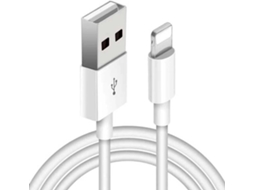Cabo de Carregamento G4M Apple iPhone 7 Plus / 8 Plus (USB - Lightning - 100 cm - Branco)