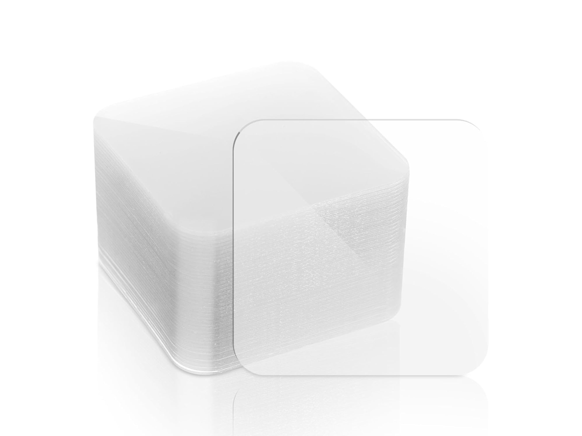Lurelia Fita Dupla Face Em Pe E Transparente Para Fixação Segura Em Escritórios E 6x6cm E 1mm E 40 Unidades