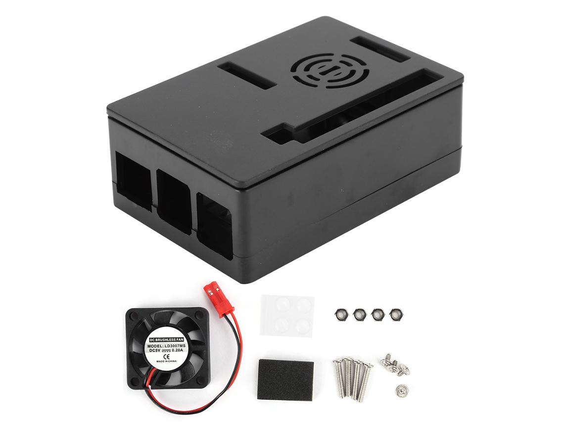 Capa Para Raspberry Pi 4 Shell Com Cooler Acessórios Para Computador Com Tela Tática