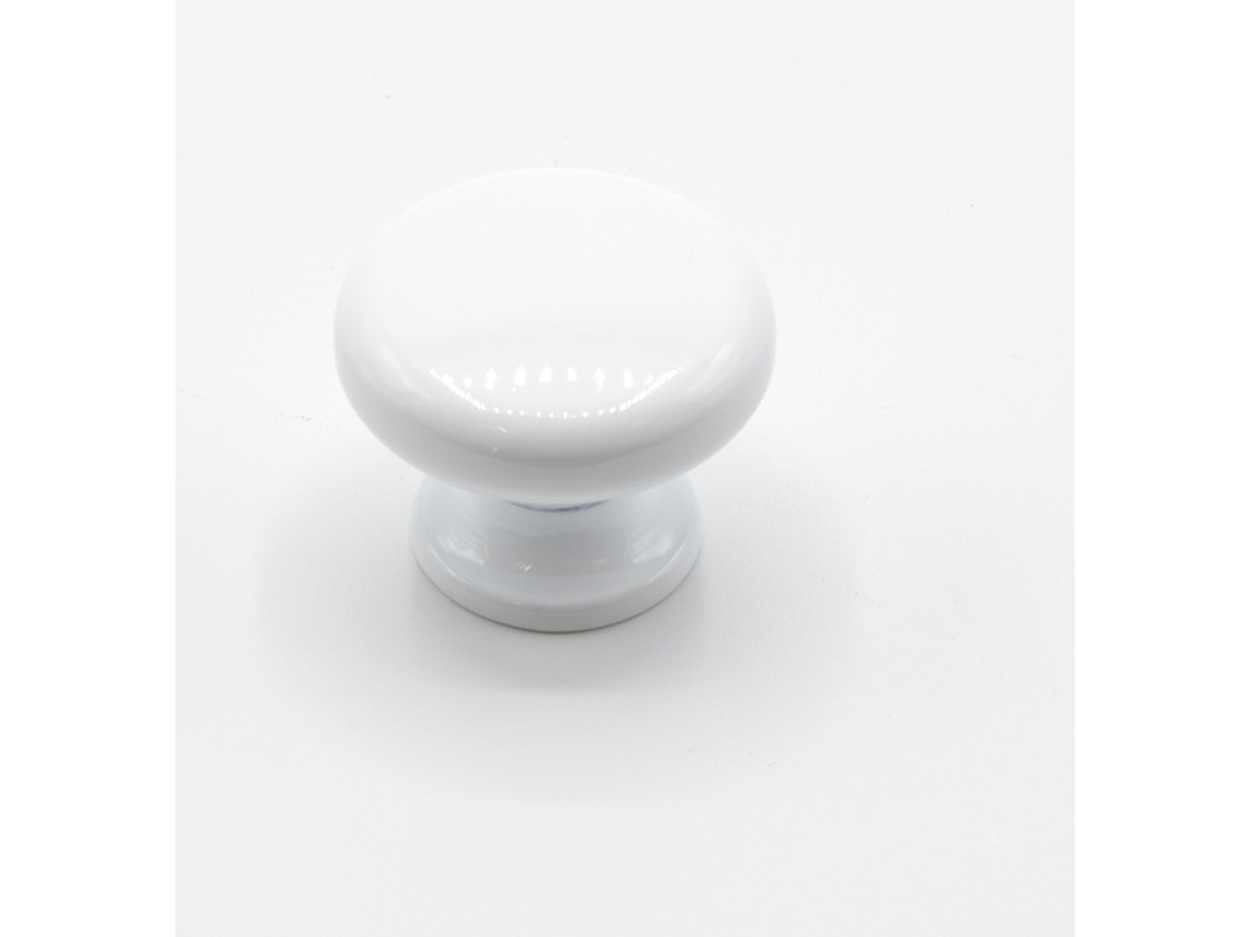 Puxador para Móvel Zamac D 30 Mm Branco HARDWAREXCHANGE