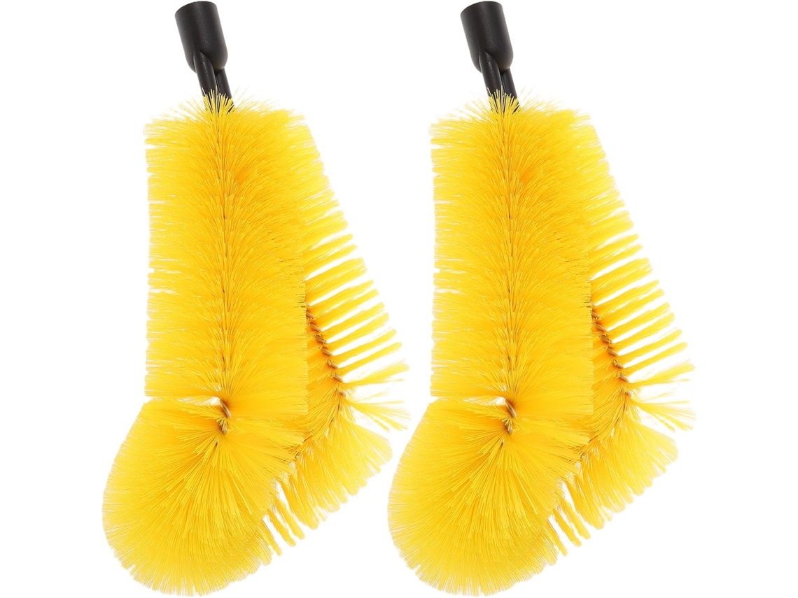 Escova Para Limpeza De Calhas Com Cabeça Roscada 24mm, Resistente Às Intempéries, Feita De Nylon Pp E Aço Inoxidável