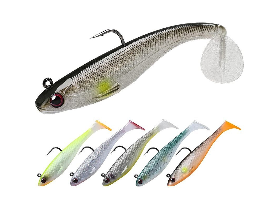Iscas De Plástico Macio Com Hooks Ultra Afiados Para Pesca Em Água Doce E Salgada