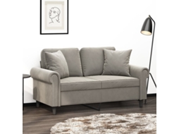 Vidaxl Almofadas Decorativas 2 Pcs 40x40 Cm Veludo Cinzento-claro