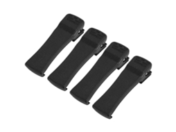 Kit de 4 clips Mali para cinto de rádio bidirecional, ABS, para Tait, P7300, P5300, 7100p, XG75, 2 vias, preto | S/MARCA