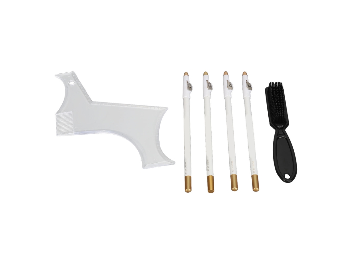Kit De Modelagem De Barba Com Lápis Para Estilo E Cortes Próprios