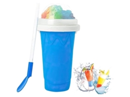 Copo de smoothie congelado, copo para fazer raspadinha de silicone, copo reutilizável para apertar, sorveteira para crianças e família ZGEER