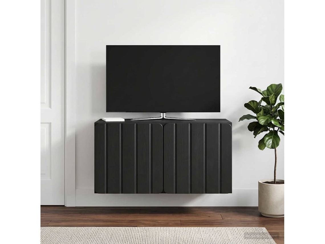 Vidaxl Gabinete De Tv De Parede 59,5 X 31 X 30 Cm Preto