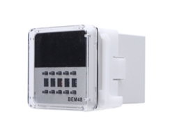 Relé De Tiempo Con Retardo De Encendido 0.01s-99h99m Pantalla Led Digital Montaje Panel O Rail Din 1no 1nc