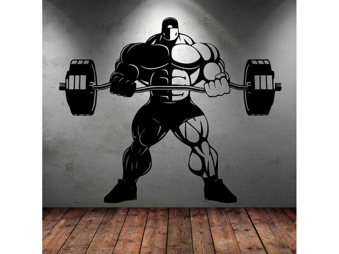Autocolantes Para Sala De Musculação, Adesivos Murais Esportivos Sobre O Tema Dos Músculos, Adesivos Artísticos Para Clubes De Haltérofilia