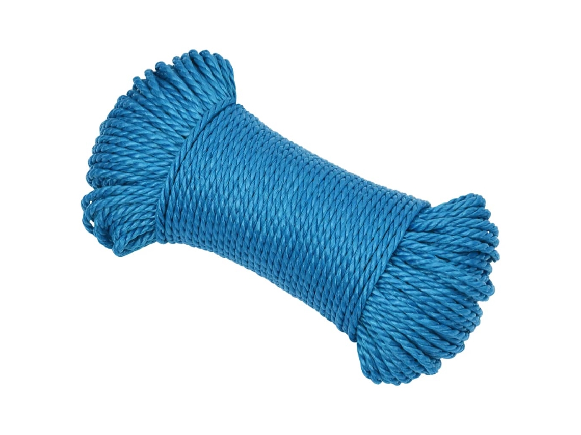 Corda de Trabalho 3 Mm 25 M Polipropileno Azul HARLANV1