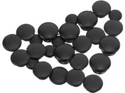 Conjunto De 200 Tampões Plásticos Redondos Para Furos, Tamanhos 5 6 8 10mm, Pretos, Para Móveis, Armários E Decoração