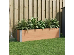 Vidaxl Canteiro De Jardim Elevado Castanho 150 X 30 X 36 Cm