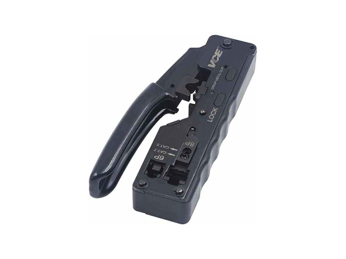Ferramenta Profissional De Crimpagem De Rede Para Conector De Cabo Ethernet Rj45 Cat7 Cat6a Cat6 Cat5 Rj11 Slowmoose