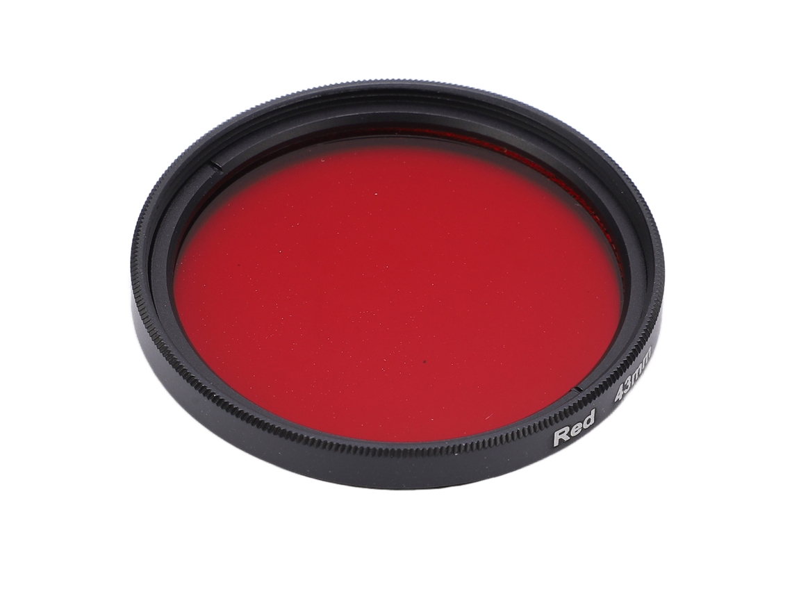 Filtro de lente vermelho completo para Nikon, vidro óptico à prova d'água, filtro de lente vermelho para câmera.
