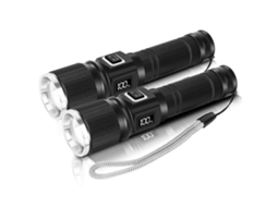 Lanterna Recarregável com Display Lcd, Lanterna de 1300 Lúmens Altos Super Bright 30w Lanternas de Bolso Highbeam de Longo Alcance, 3 Modos HALINUIA