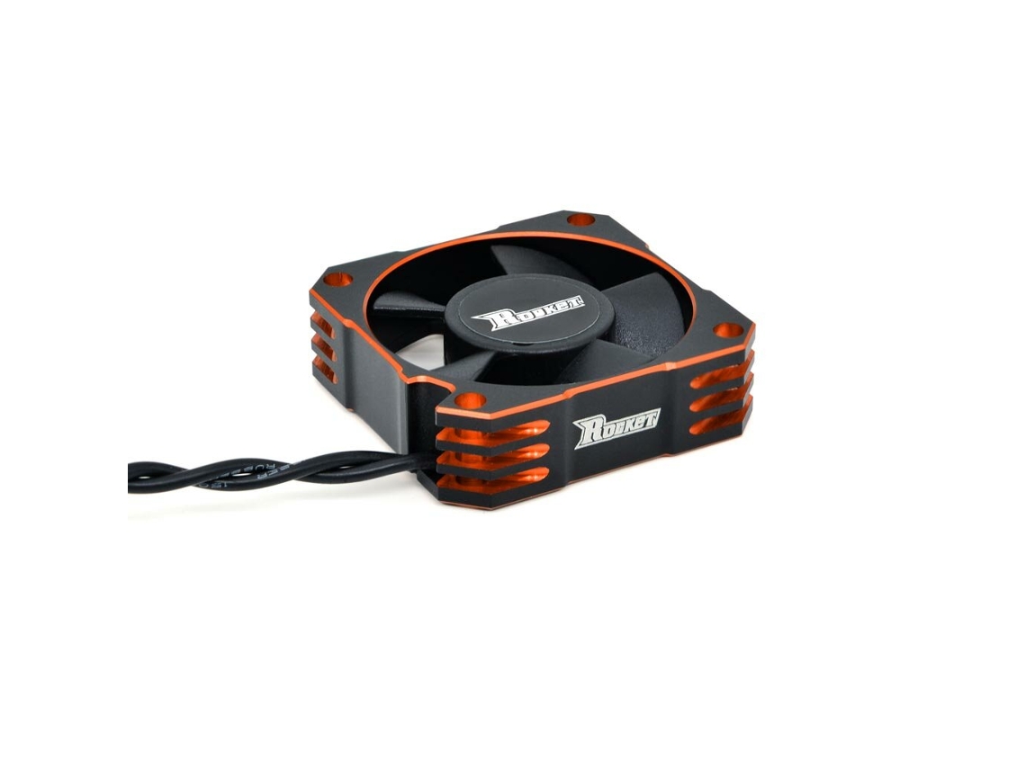 Preto + Prata Surpass Hobby Rocket V2 21000 Rpm Ventilador de Refrigeração Metálico para Carro Rc 35*35*10mm MDUG