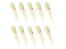 10 Iscas Lula Glow Silicone 8.5cm Duráveis