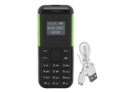 2026 tiny Celular Mínimo 2g 0.66 Polegadas Tela Player Bluetooth Dual Chip Básico para Idosos Crianças Preto Verde