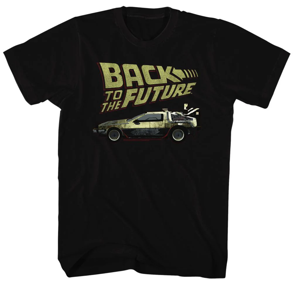 Unisex Adult T-shirt Rockinstone Back To The Future Movie Btf Black Sizexxxl